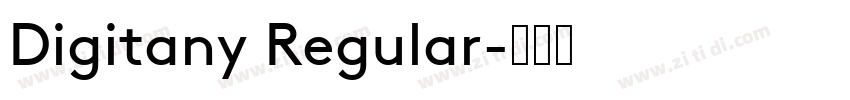Digitany Regular字体转换